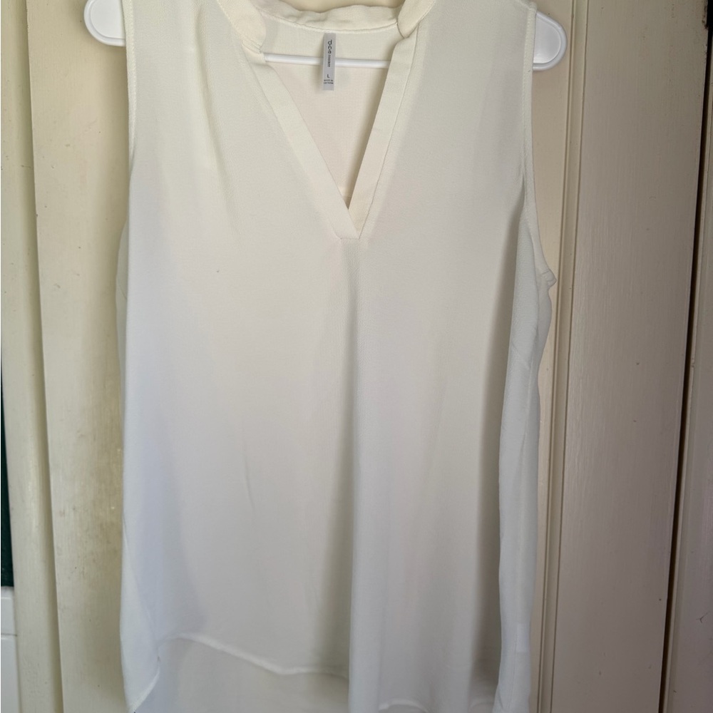 DNA Couture Ivory Sleeveless Blouse